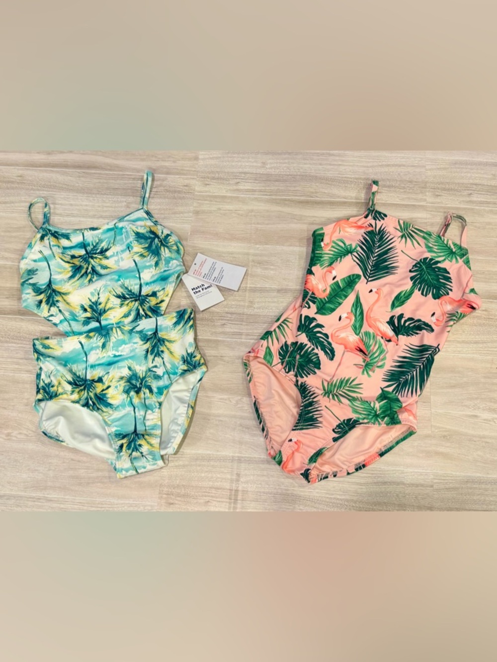 🐠 Set of 2 - Girls Swim Suit / Bathing Suit - size Medium - 8
